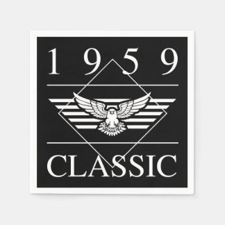 Serviette En Papier Année classique de naissance 1959