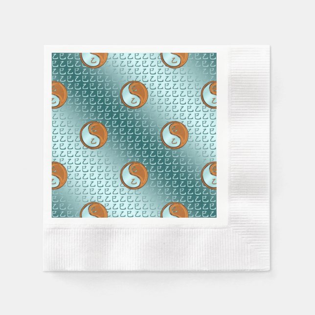 Serviette En Papier Année du serpent à bois (Devant)