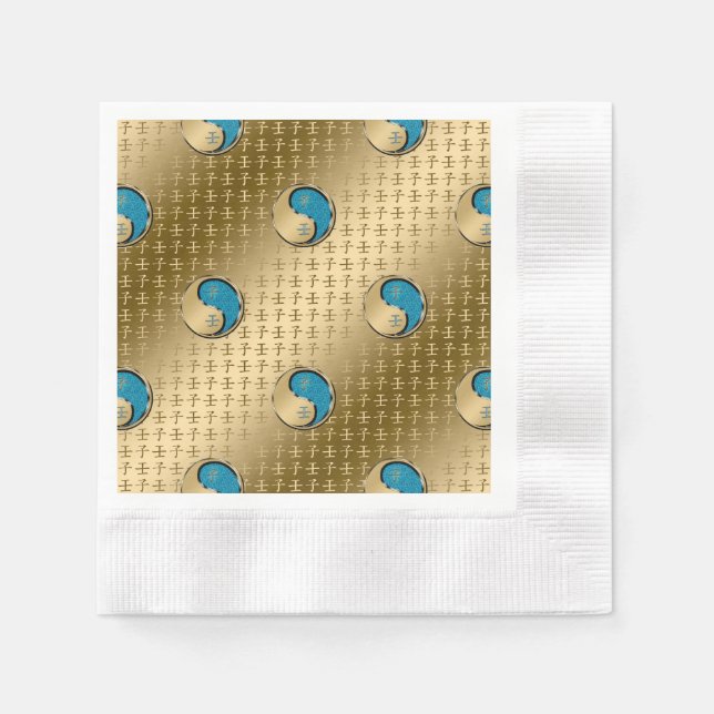 Serviette En Papier Année du taux d'eau (Devant)