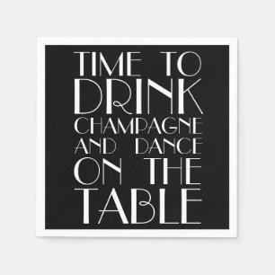 Serviette En Papier Années folles Napkin