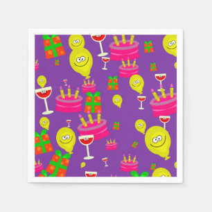 Serviette En Papier Anniversaire
