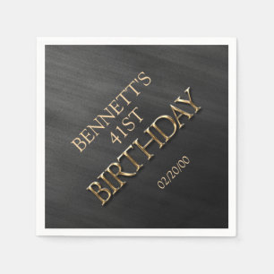 Serviette En Papier Anniversaire