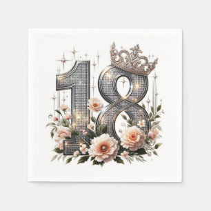 Serviette En Papier Anniversaire 18 ans