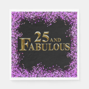 Serviette En Papier Anniversaire 25 ans