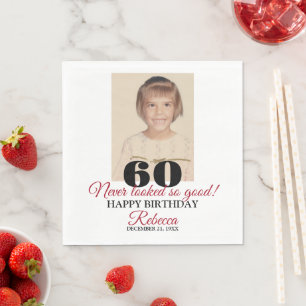 Serviette En Papier Anniversaire 60 ans
