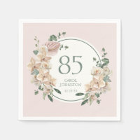 Anniversaire 85 ans Floral Tropical