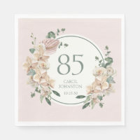 Anniversaire 85 ans Floral Tropical