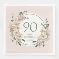 Anniversaire 90 ans Tropical Floral