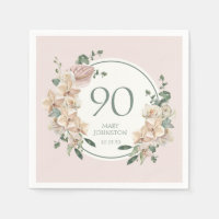 Anniversaire 90 ans Tropical Floral