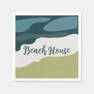 Serviette En Papier Anniversaire au bord de la mer
