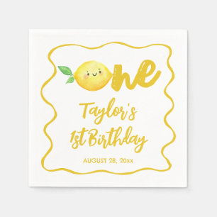 Serviette En Papier Anniversaire Citron