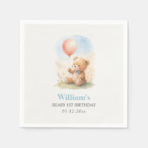 Anniversaire de 1ère année de garçon mignon avec o