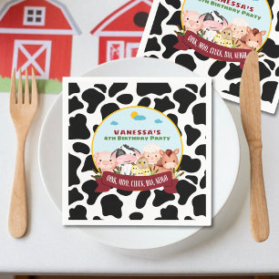 Serviette En Papier Anniversaire de Barnyard Bash