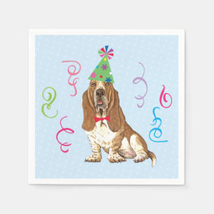 Serviette En Papier Anniversaire de Basset Hound
