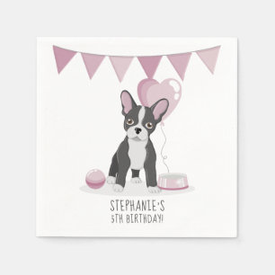 Serviette En Papier Anniversaire de Bouledogue Français