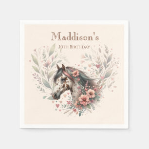 Serviette En Papier Anniversaire de cheval Appaloosa
