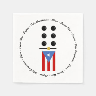 Serviette En Papier Anniversaire de domino à Porto Rico