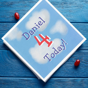 Serviette En Papier Anniversaire de enfant Ciel bleu mignon