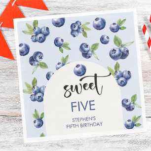 Serviette En Papier Anniversaire de enfant de bleuets doux