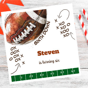Serviette En Papier Anniversaire de enfant de football américain