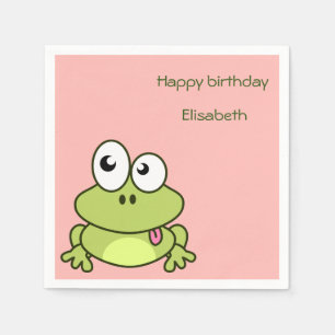 Serviette En Papier Anniversaire de enfant mignon drôle de bande