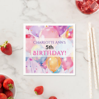 Serviette En Papier Anniversaire de enfant Party Balloon Favor Fournit