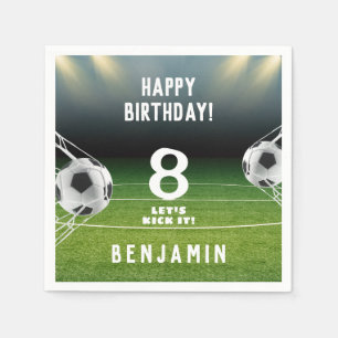 Serviette En Papier Anniversaire de enfant sportif de football de ball