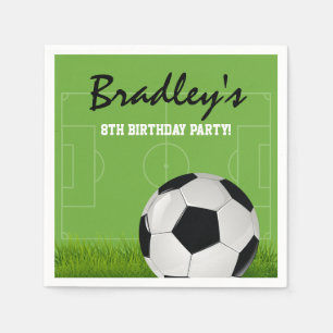 Serviette En Papier Anniversaire de football pour enfants