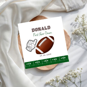 Serviette En Papier Anniversaire de Footballeur de Première Année