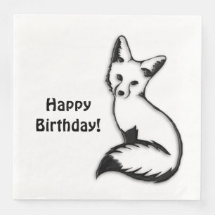 Serviette En Papier Anniversaire de Fox