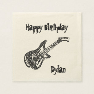 Cadeaux Joyeux Anniversaire Avec La Guitare Zazzle Fr