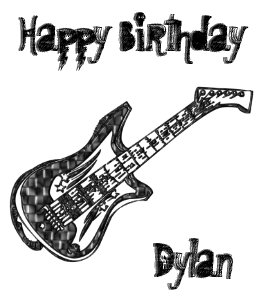 Cadeaux Joyeux Anniversaire Avec La Guitare Zazzle Fr