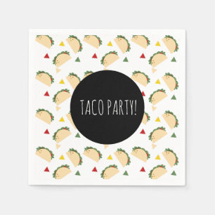 Serviette En Papier Anniversaire de la fête de Taco