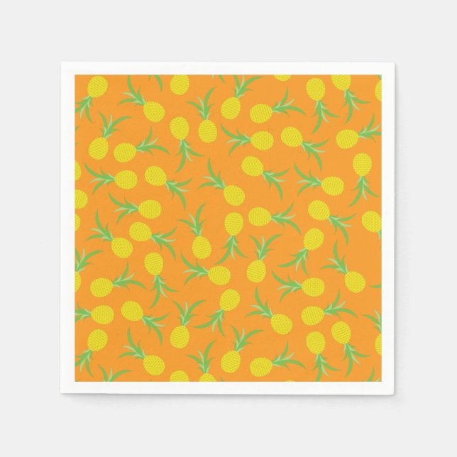 Serviette En Papier Anniversaire de l'ananas (Devant)