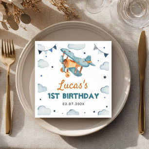 Serviette En Papier Anniversaire de l'avion vintage