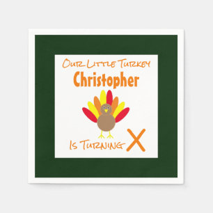 Serviette En Papier Anniversaire de Little Turkey