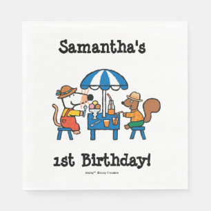 Serviette En Papier Anniversaire de Maisy et de Cyrille