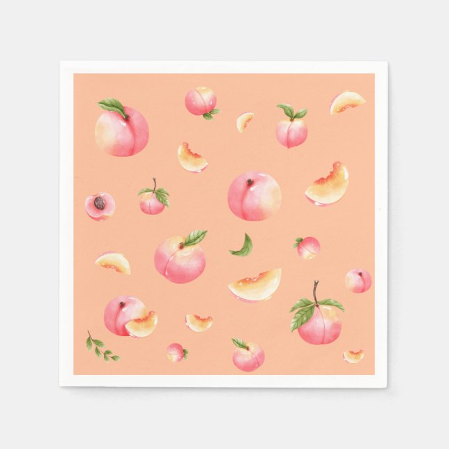 Serviette En Papier Anniversaire de Peach (Devant)