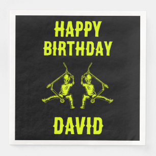 Serviette En Papier Anniversaire de Rider de Trottinette de Trick