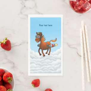 Serviette En Papier Anniversaire de Rocket Pony