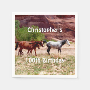 Serviette En Papier Anniversaire de serviette de papier de sud-ouest