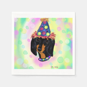 Serviette En Papier Anniversaire de teckel