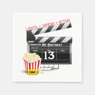 Serviette En Papier Anniversaire de thème de film 13ème