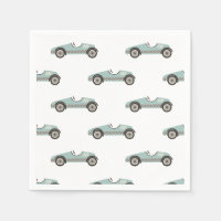Anniversaire de voiture de course bleue