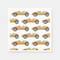 Anniversaire de voiture de course vintage jaune