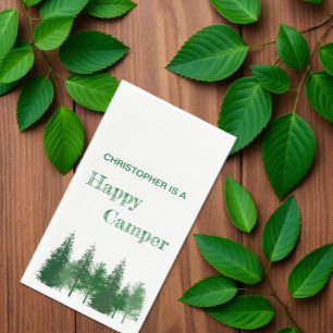 Serviette En Papier Anniversaire des arbres de la forêt