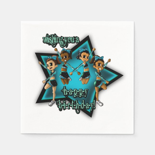 Serviette En Papier Anniversaire des Chevrons (Devant)