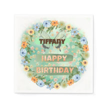 Anniversaire des fleurs et des papillons