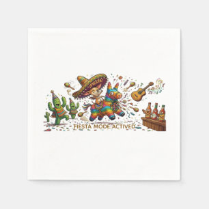 Serviette En Papier Anniversaire drôle de fête avec un Chihuahua sur u