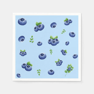 Serviette En Papier Anniversaire du bleuet